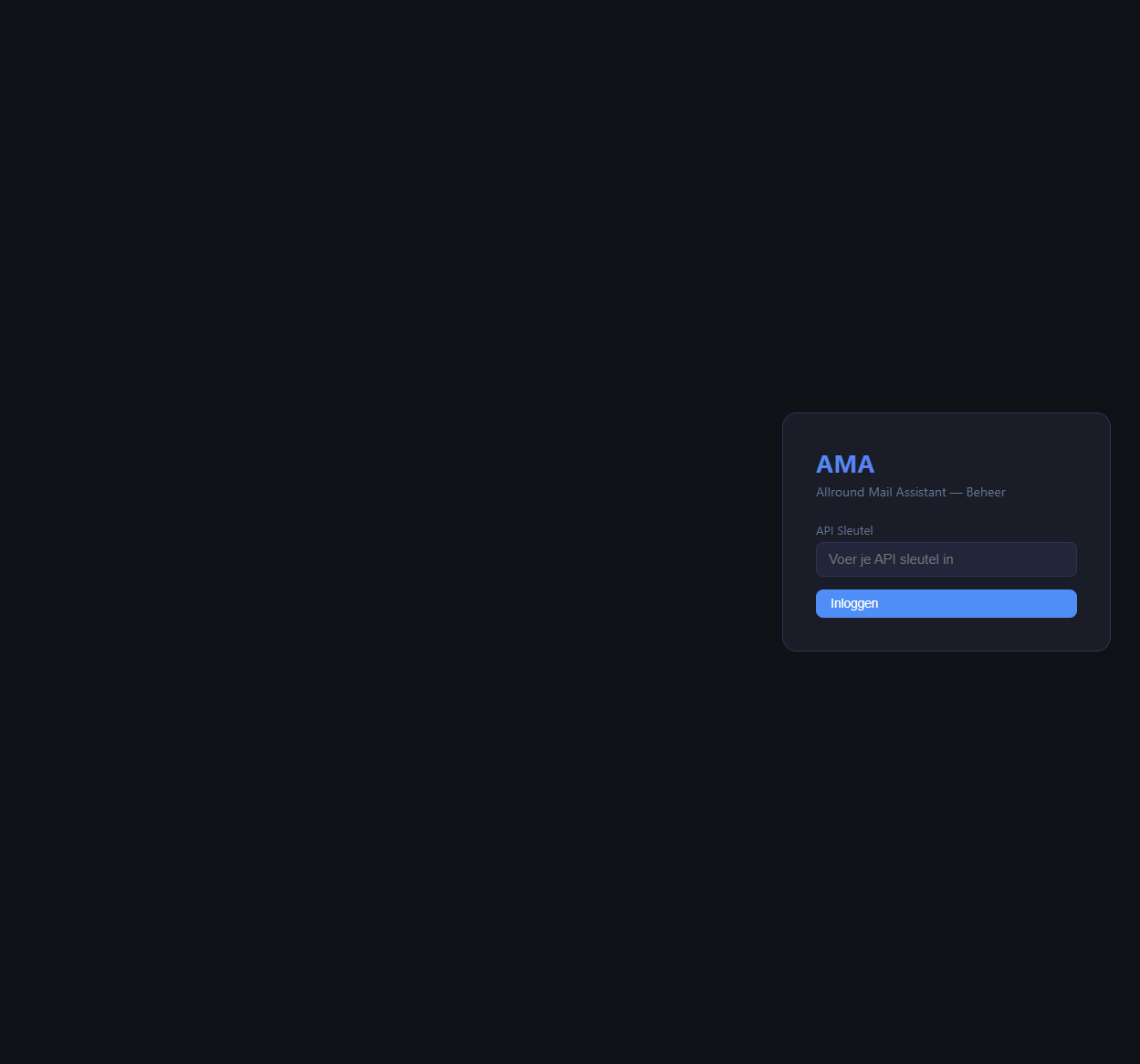 AMA Admin UI